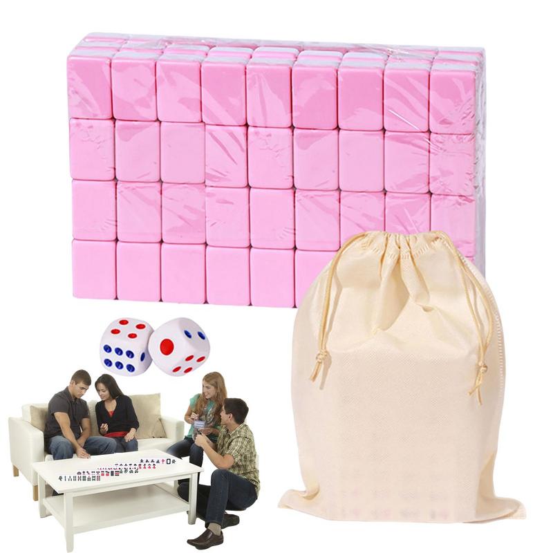 Board Game Land - Mahjong ชุดบอร์ดเกมขนาดใหญ่แบบพกพาตารางเกมเรซินเมลามีน146 Mahjong กระเบื้องสำหรับสันทนาการเวลา