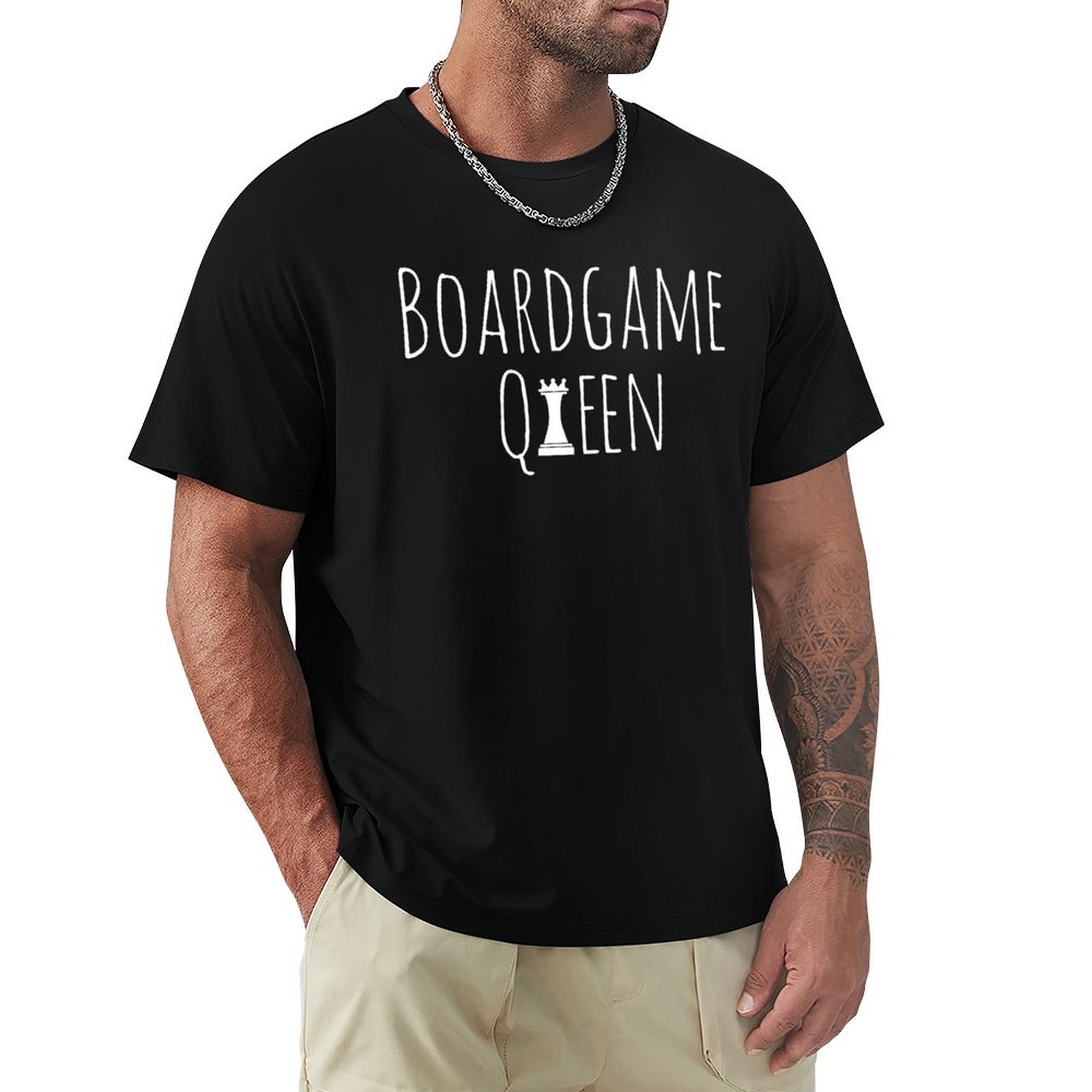 Board Game Queen - เสื้อยืดลาย Boardgame Queen เสื้อยืดลำลองสำหรับทำงาน