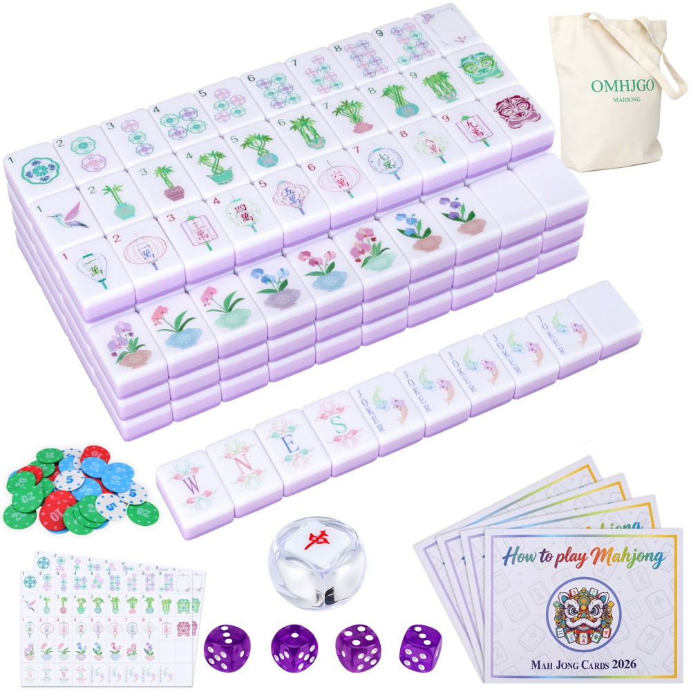 Board Game Dnd - ชุดไพ่นกกระจอกอเมริกันอะคริลิค 4 ชั้นจากคลังสินค้าสหรัฐฯ, ชุดไพ่นกกระจอกแกะสลัก 160 ชิ้น