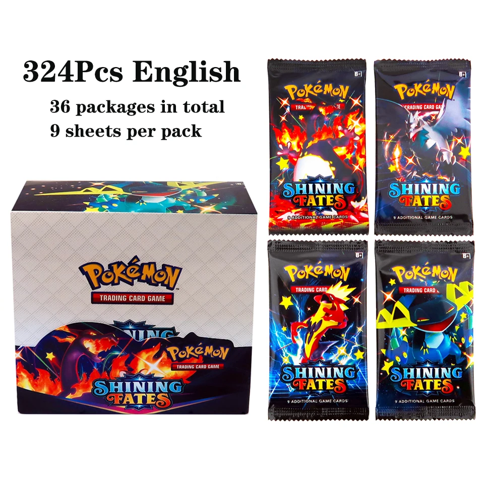 324 ชิ้น/กล่อง โปเกมอน TCG: Sh - Board Game Movie บทวิจารณ์และราคา