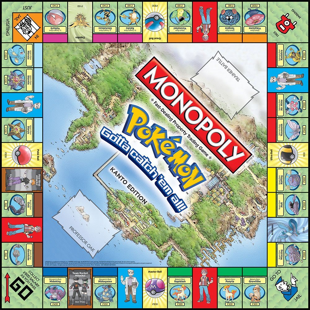 การ์ดเกมกระดานโปเกมอน MONOPOLY - Board Game Monopoly บทวิจารณ์และราคา