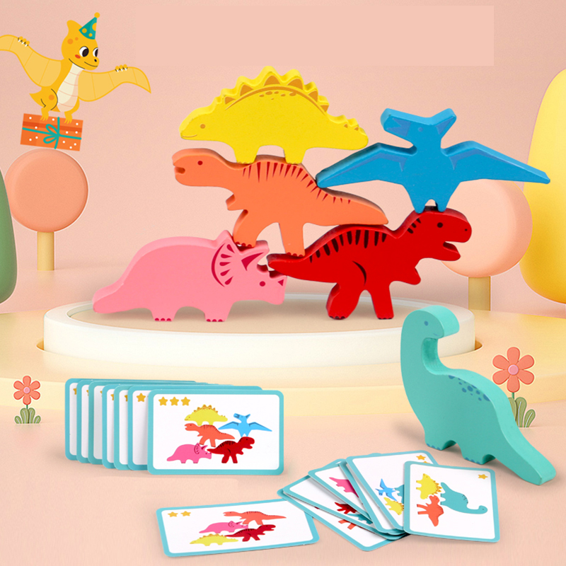 ไม้บล็อกของเล่นเด็กสัตว์ไดโนเส - Board Game Word บทวิจารณ์และราคา