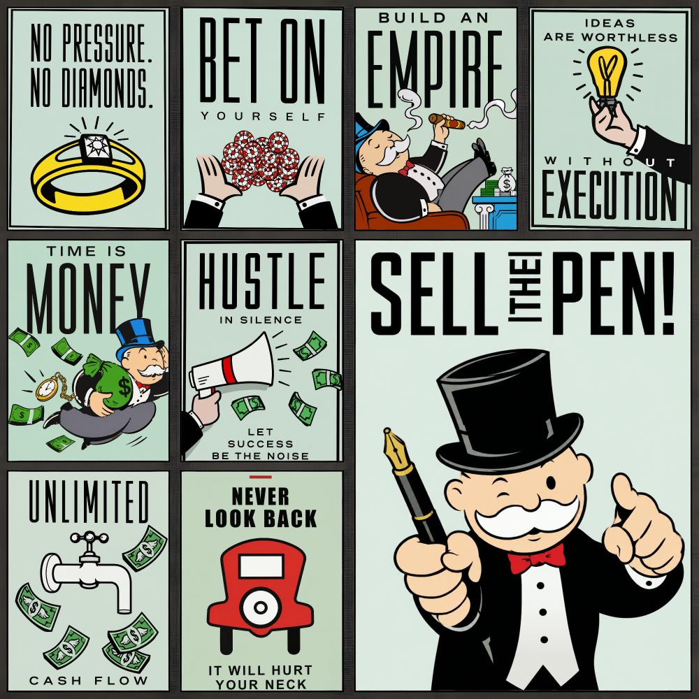 โปสเตอร์เกมโมโนโพลีสำหรับครอบค - Board Game Monopoly บทวิจารณ์และราคา