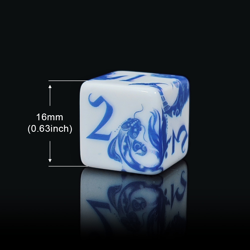 12 ชิ้น ลูกเต๋า 6 ด้าน ลายปลาค - Board Game Dnd บทวิจารณ์และราคา