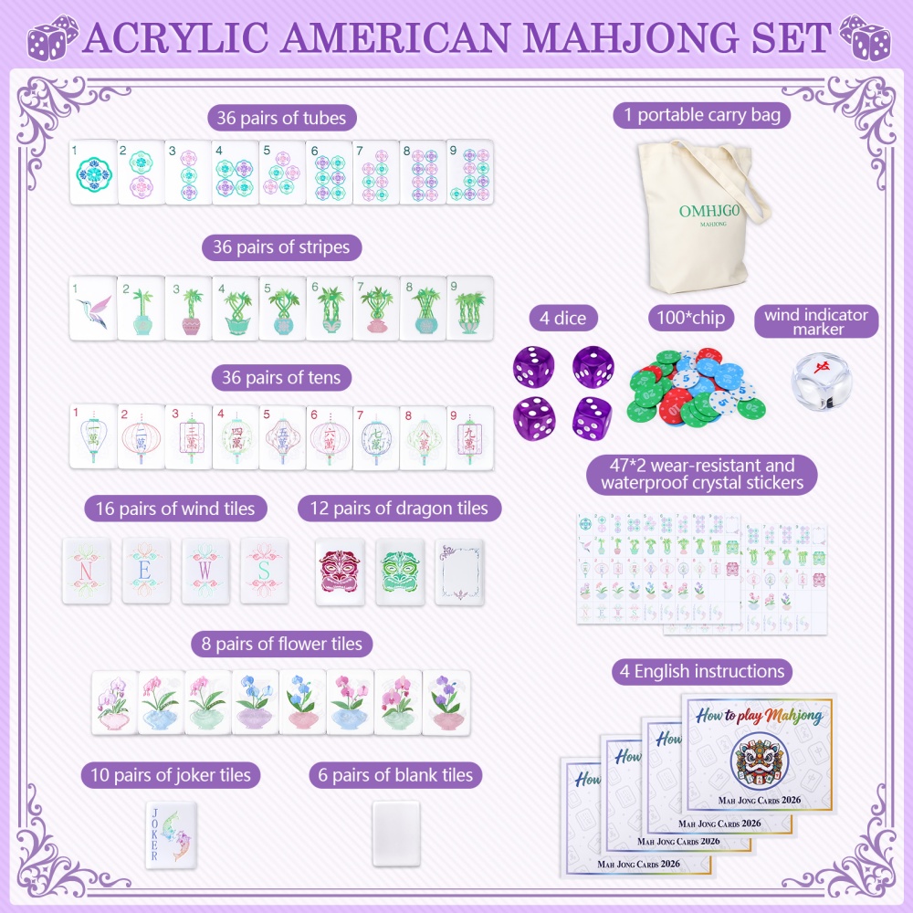 ชุดไพ่นกกระจอกอเมริกันอะคริลิค - Board Game Dnd บทวิจารณ์และราคา